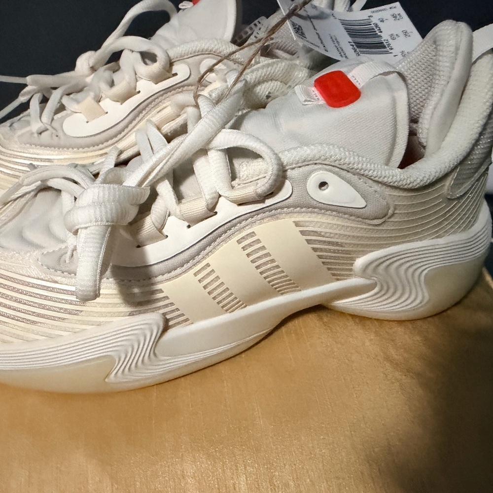 Adidas Cream and White Sneakers